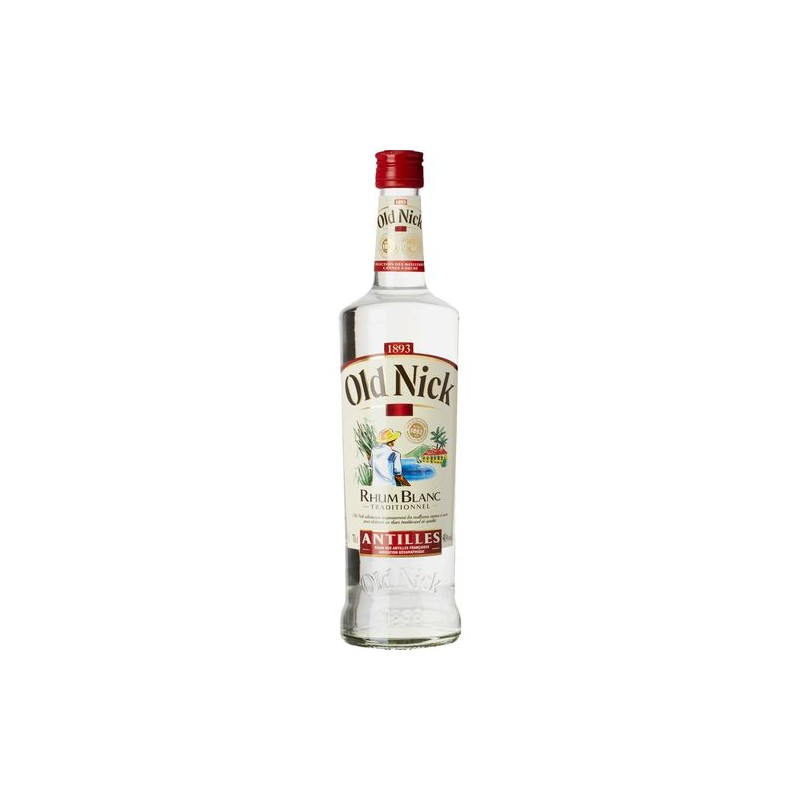 OLD NICK Rhum Blanc 40° - 70cl OLD NICK Rhum Blanc 40° - 70cl