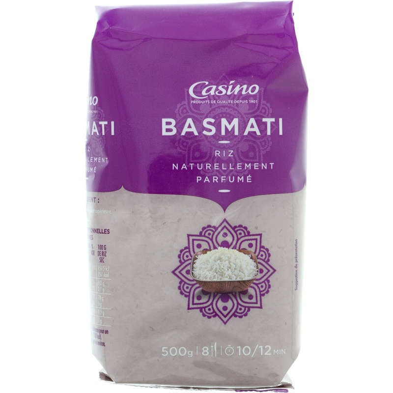 CASINO Riz basmati long grain 500g CASINO Riz basmati long grain 500g