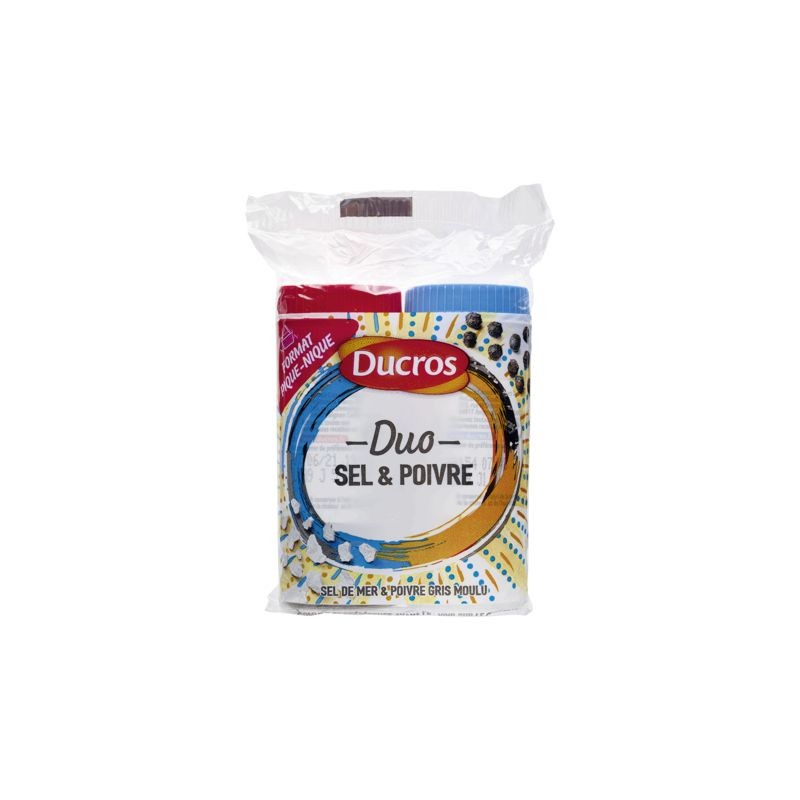 DUCROS Lot sel et poivre 68g DUCROS Lot sel et poivre 68g