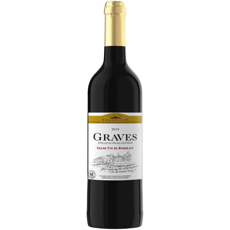 CLUB DES SOMMELIERS Grave rouge 75cl CLUB DES SOMMELIERS Grave rouge 75cl