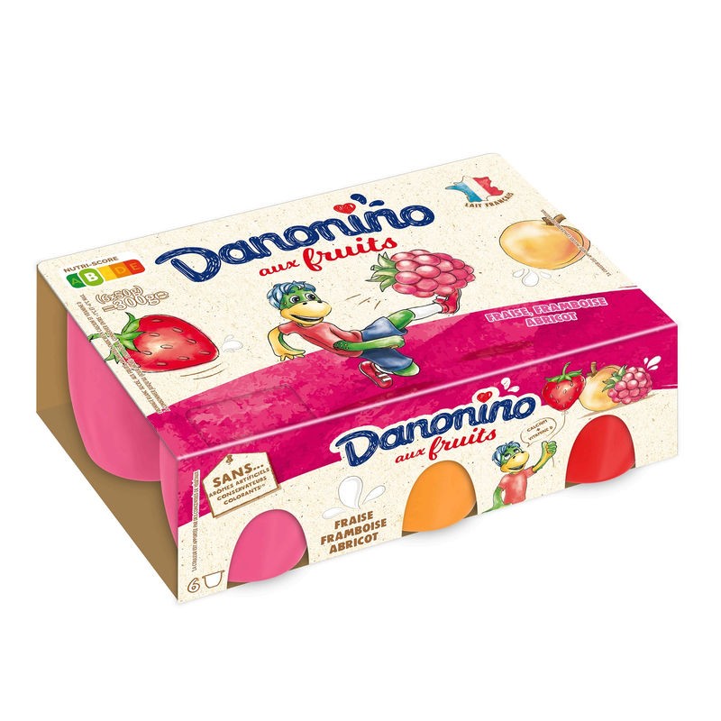 DANONE Danonino aux fruits Panaché 6x50g DANONE Danonino aux fruits Panaché 6x50g
