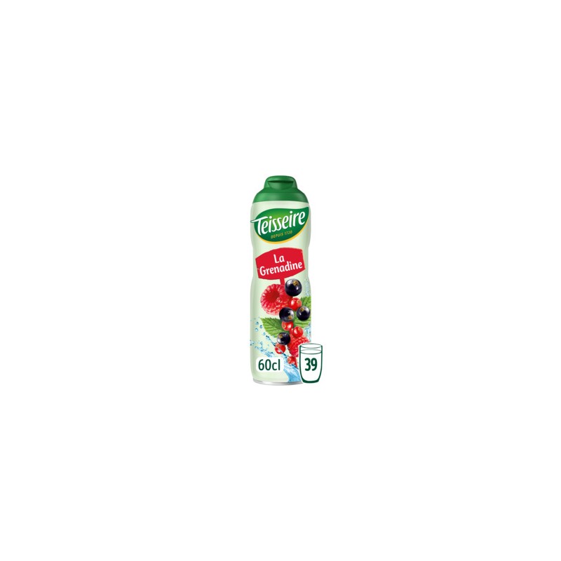 TEISSEIRE Sirop de Grenadine - 60cl TEISSEIRE Sirop de Grenadine - 60cl